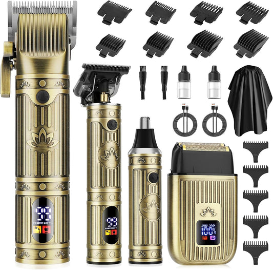 QREEYX Cortadora de pelo profesional para hombres, recortadora de b...