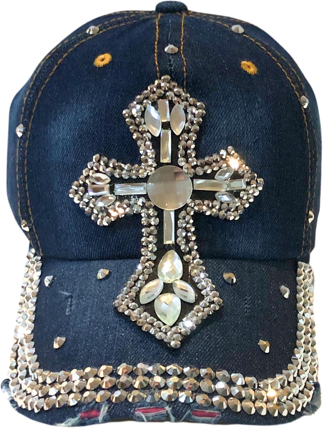 Popfizzy Bedazzled - Sombrero de cruz para mujer, sombrero de diama...