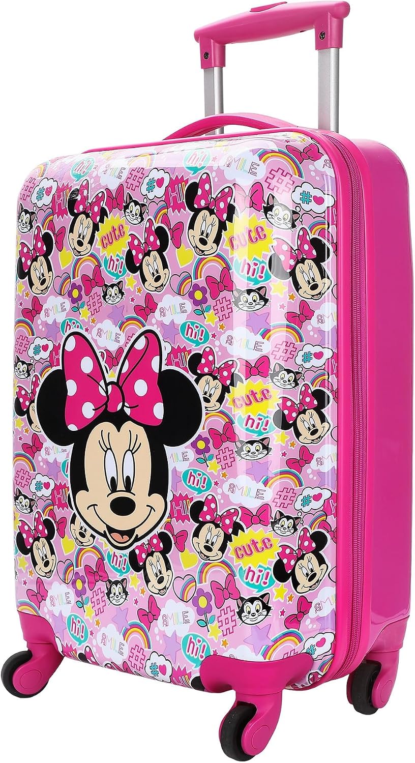 Bioworld Minnie Mouse Classic Maleta de equipaje para niños de 4 ru...