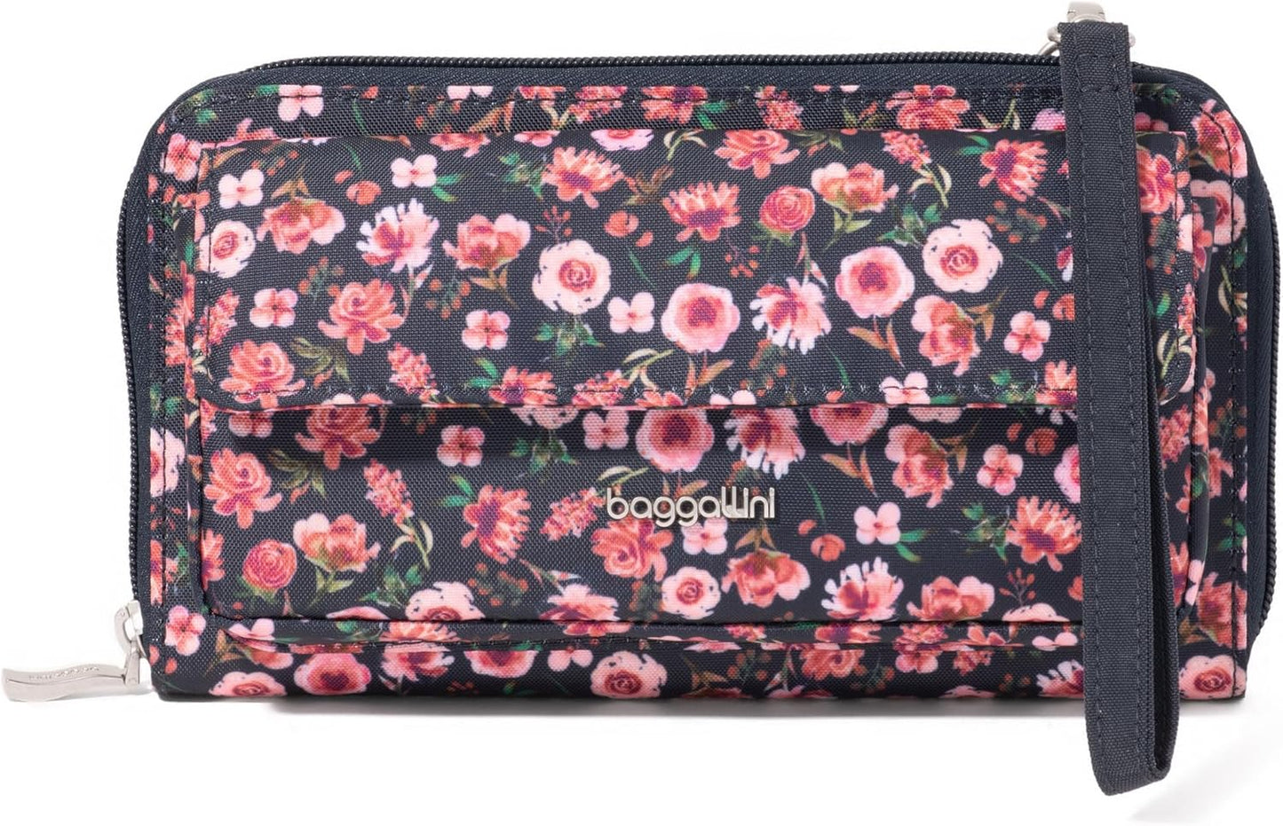 Baggallini Cartera cruzada para teléfono RFID