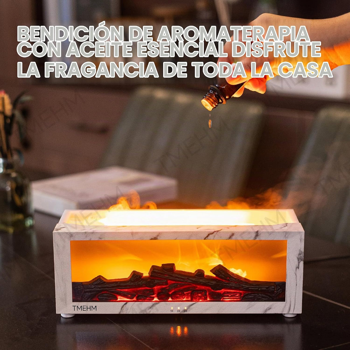Difusor de llama para chimenea TMEHM, humidificador de aire, difuso...