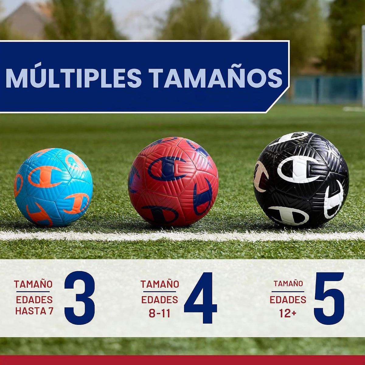 Champion Playmaker Logo Balón de fútbol desinflado con bomba, balón...