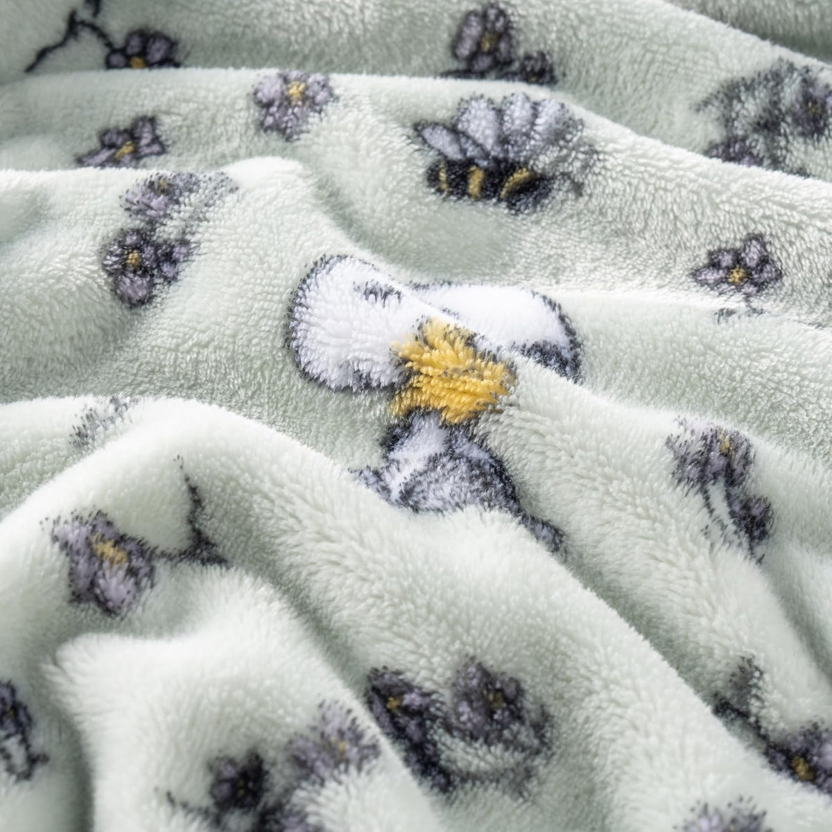 Manta de lana Berkshire Blanket Peanuts® VelvetLoft® Caracteres lin...