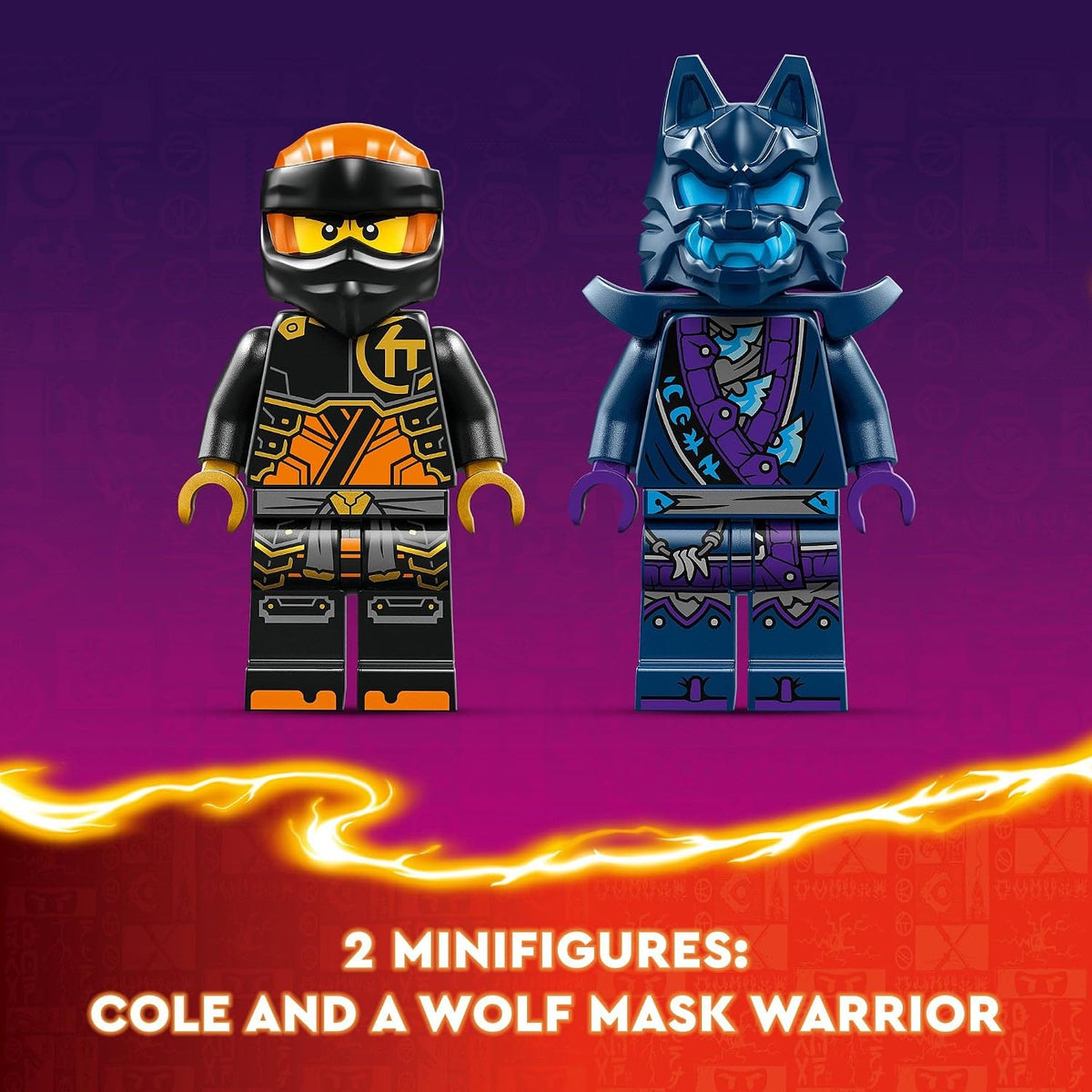 LEGO NINJAGO Cole's Elemental Earth Mech Mini Ninja juguete, fi...
