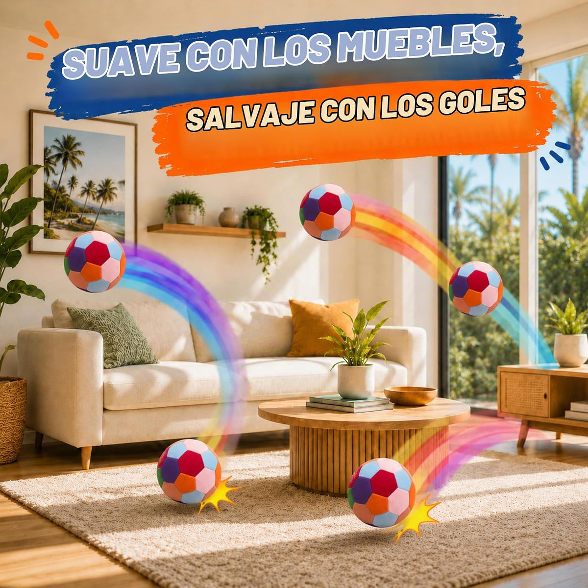 The House Ball - La pelota de fútbol original suave y segura para i...