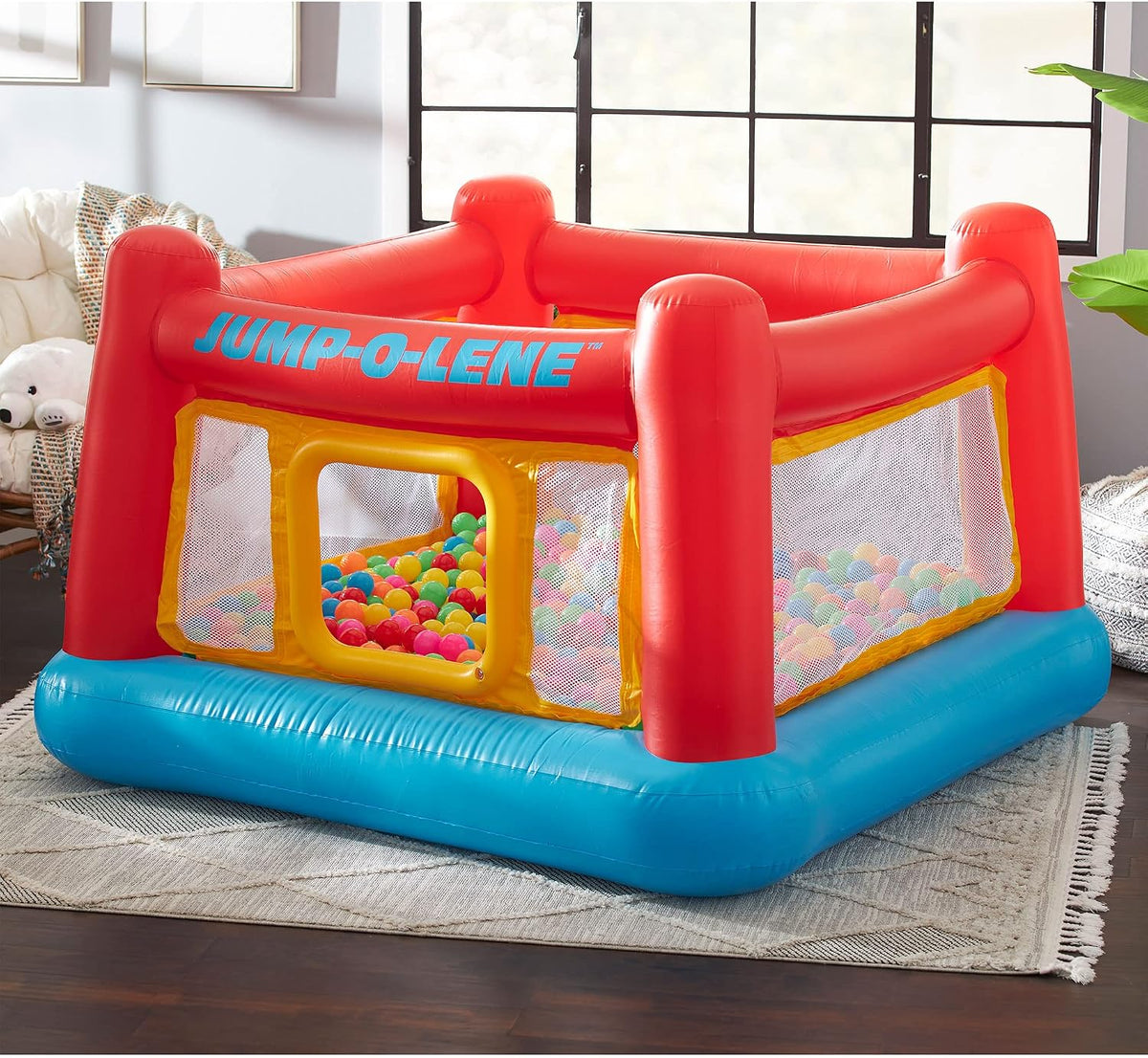 Castillo inflable "Jump-o-lene" de Intex, 68 x 68 x 44 pulg...