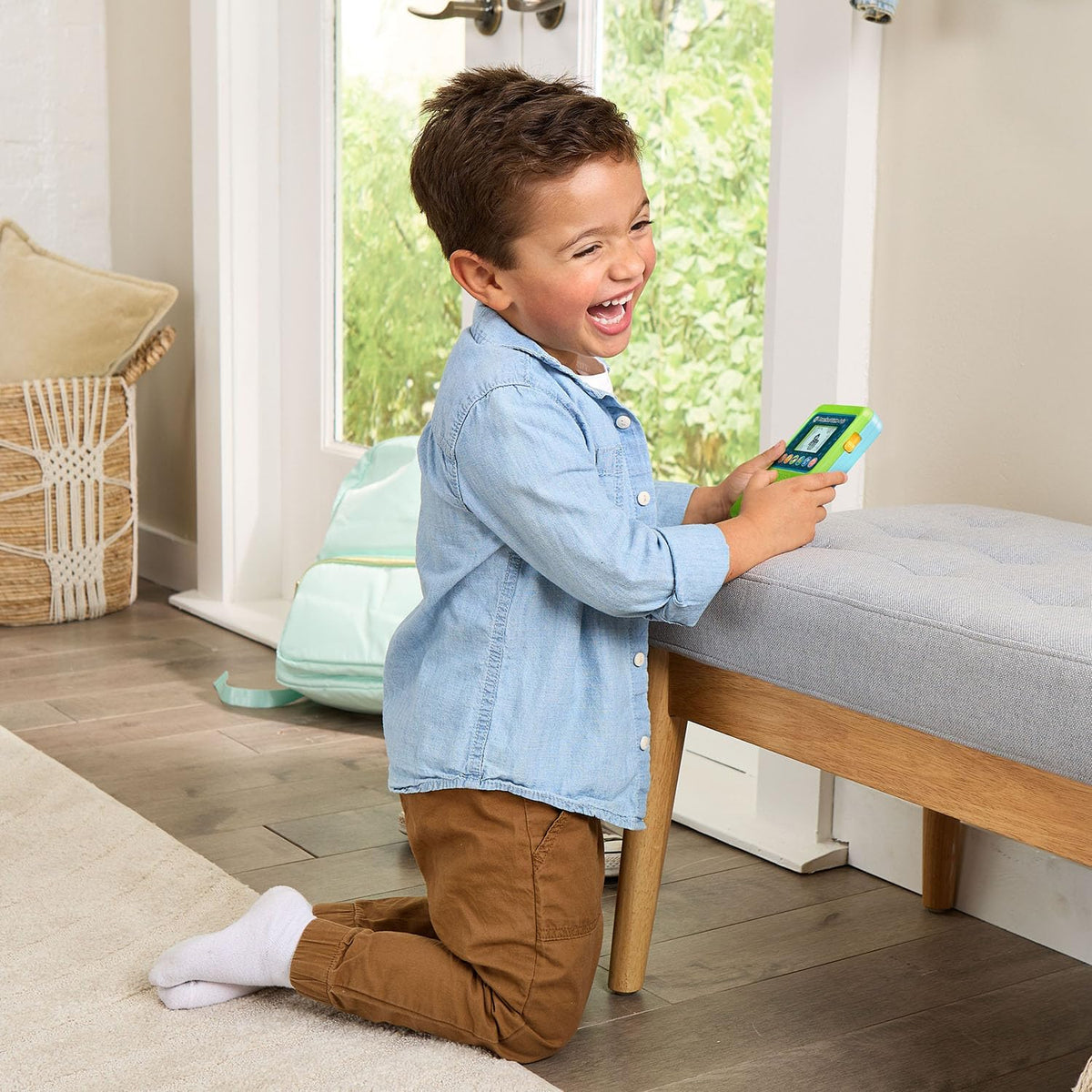 LeapFrog Juguete de videojuego de mano preescolar Game and Go, verde