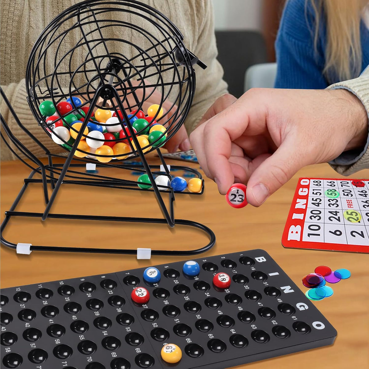 Juego de bingo de lujo GSE para fiestas de amigos, noches de juego...