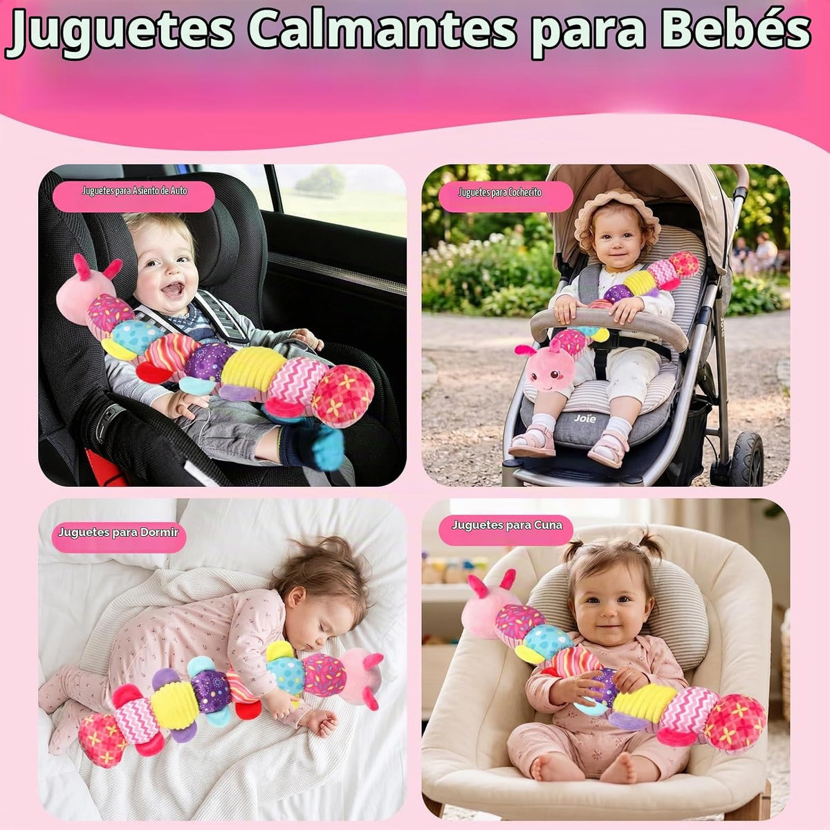 Juguetes de tiempo de barriga para bebé 0-6 meses, animal de peluch...
