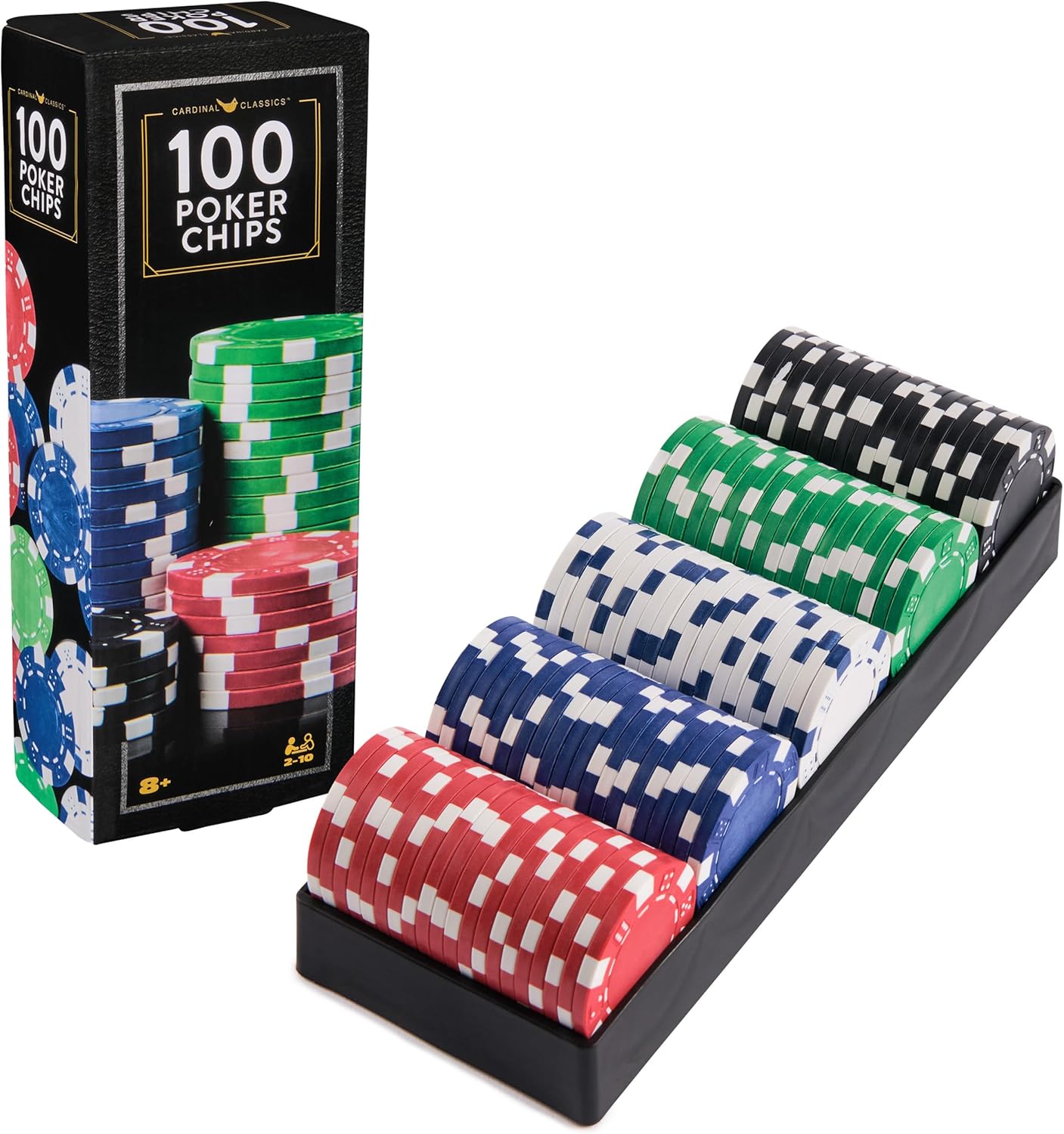 Spin Master Games Cardinal Classics - Juego de póquer (100 piezas)...