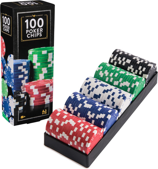 Spin Master Games Cardinal Classics - Juego de póquer (100 piezas)...