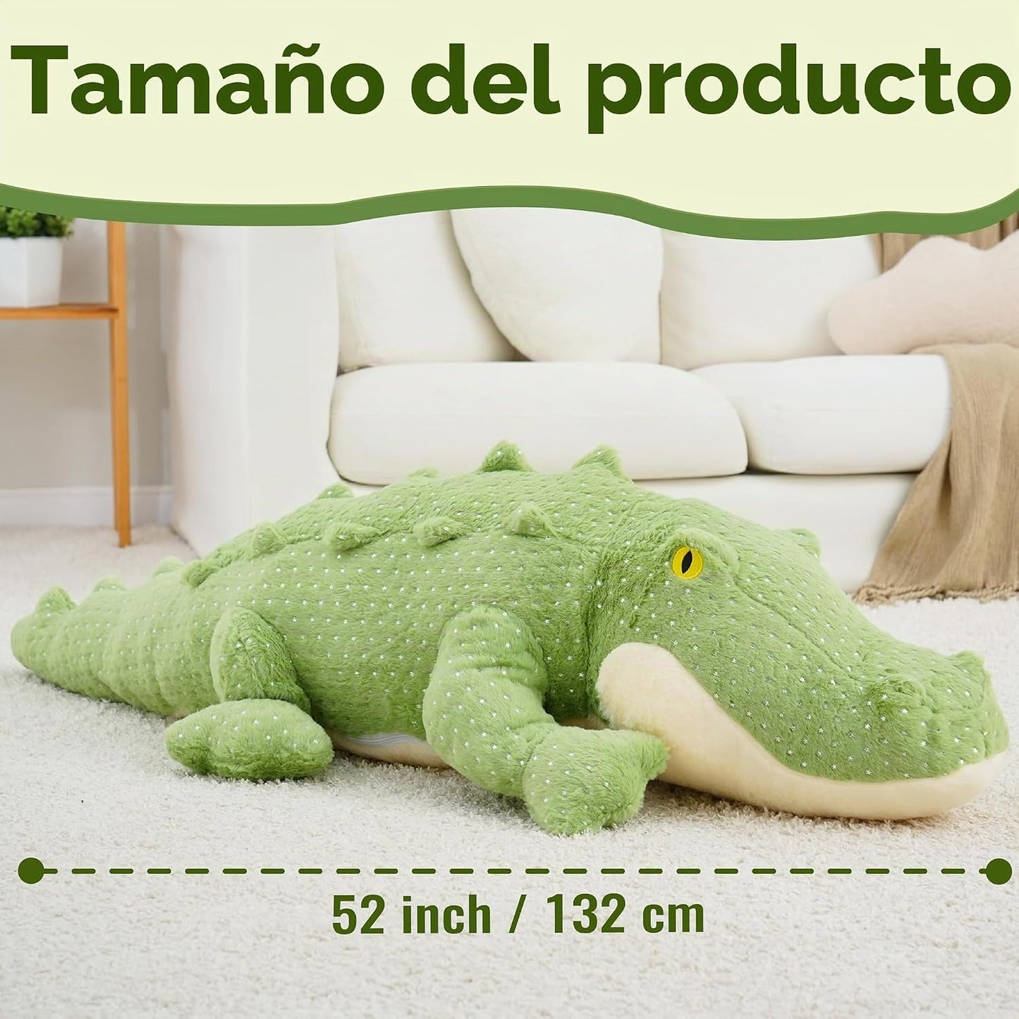EEYQR - Animales de peluche de cocodrilo gigante, animales de peluc...