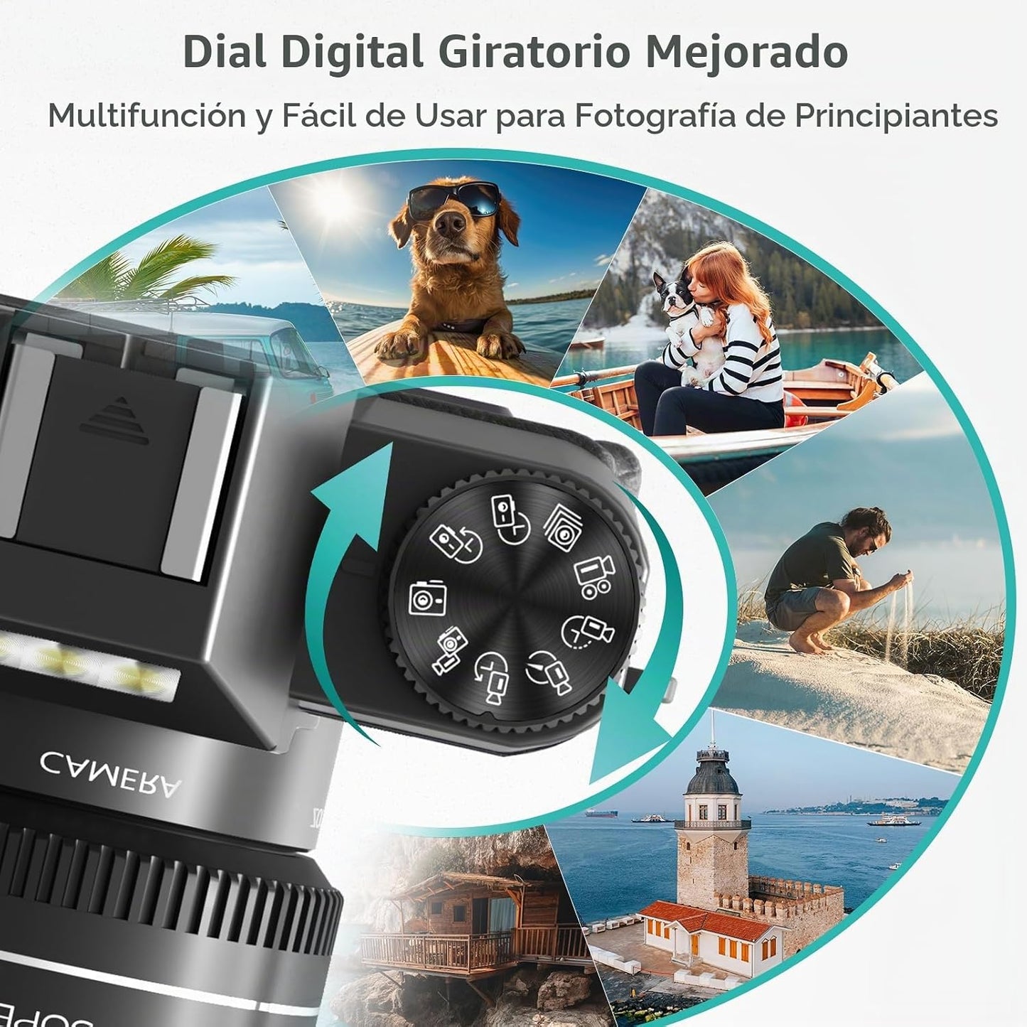Cámara digital 4K para fotografía y videoblogs, cámara de 56 megapí...