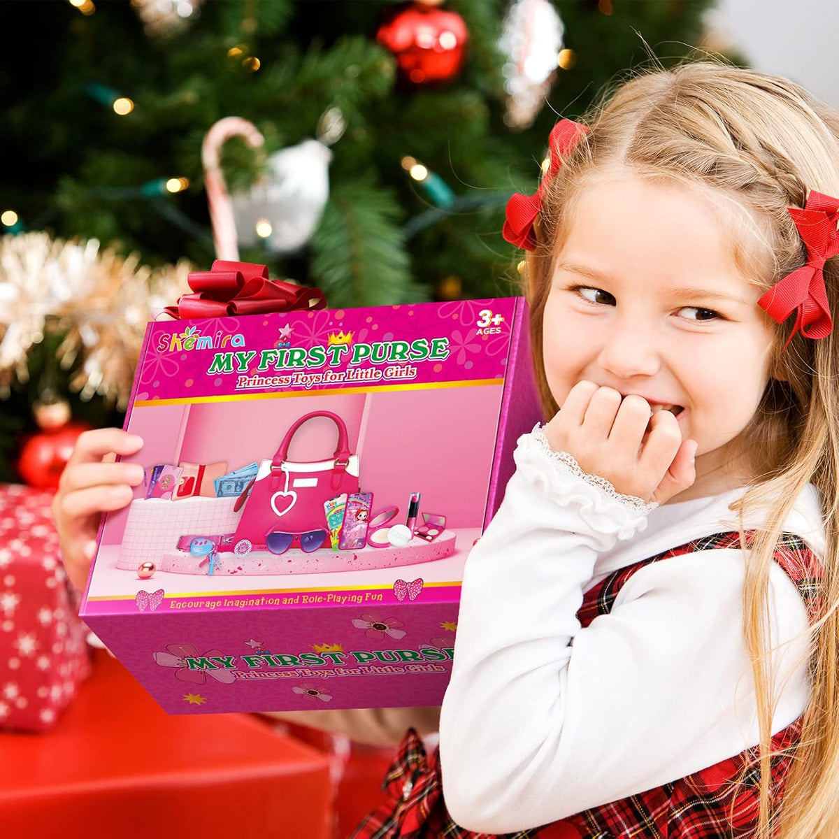 Shemira Bolsa de Juego para Niñas Pequeñas, Juguetes de Princesa de...