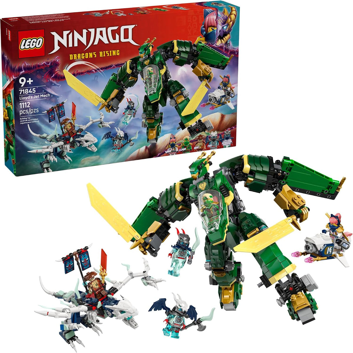 LEGO NINJAGO Lloyd's Jet Mech Juguete de Construcción - Kit de...
