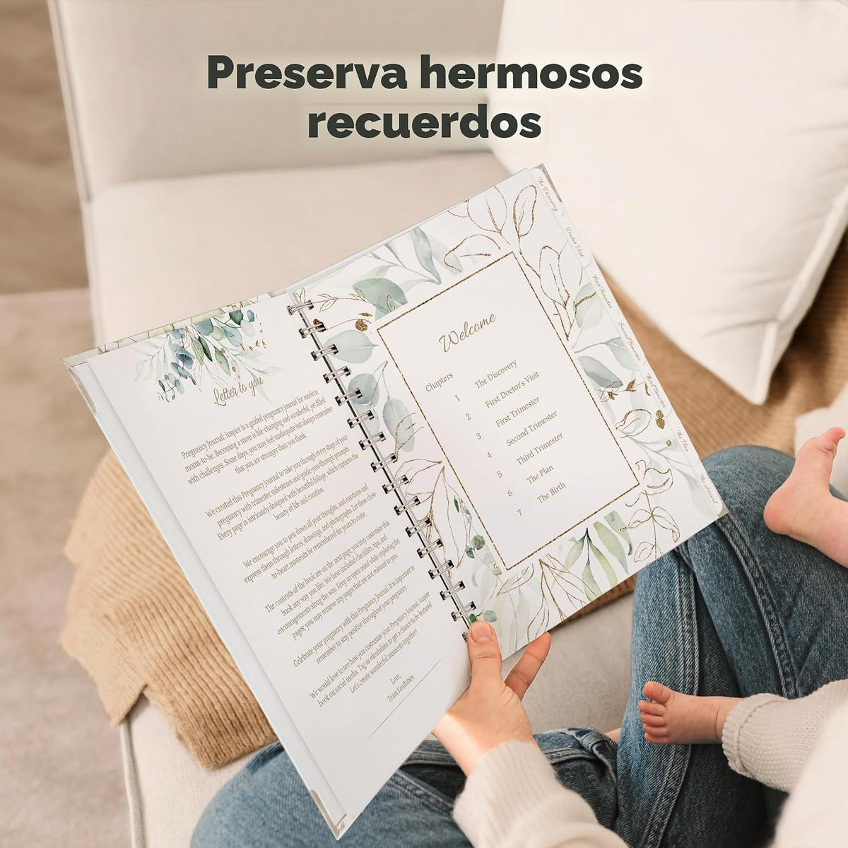 Diario de embarazo para regalos de madres primerizas - Libro de rec...