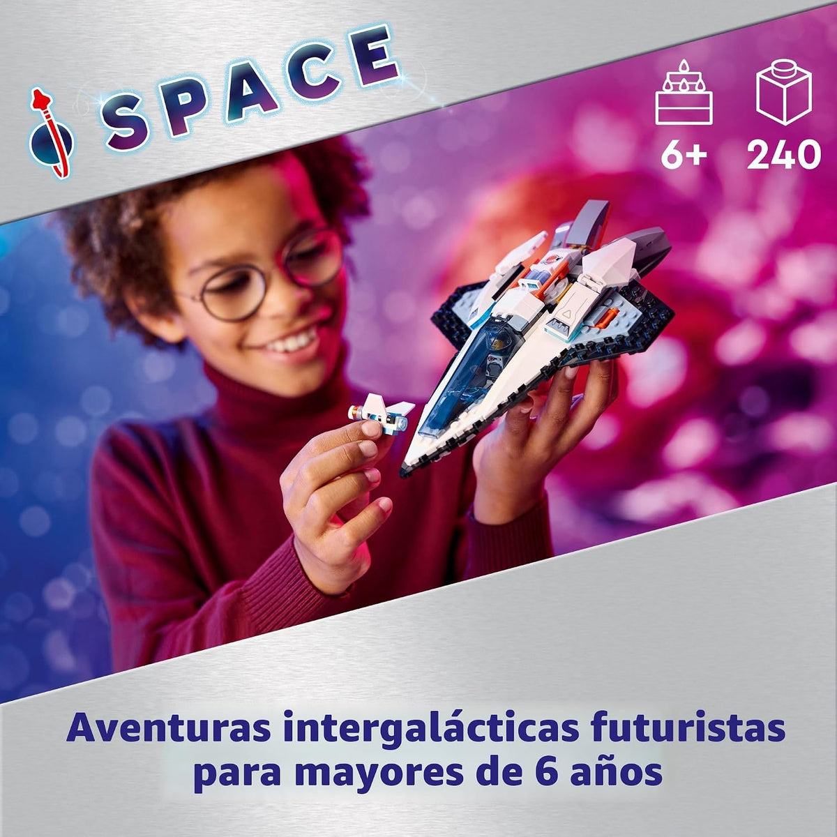 LEGO City Nave Espacial Interestelar de Juguete para Niños, Juego d...