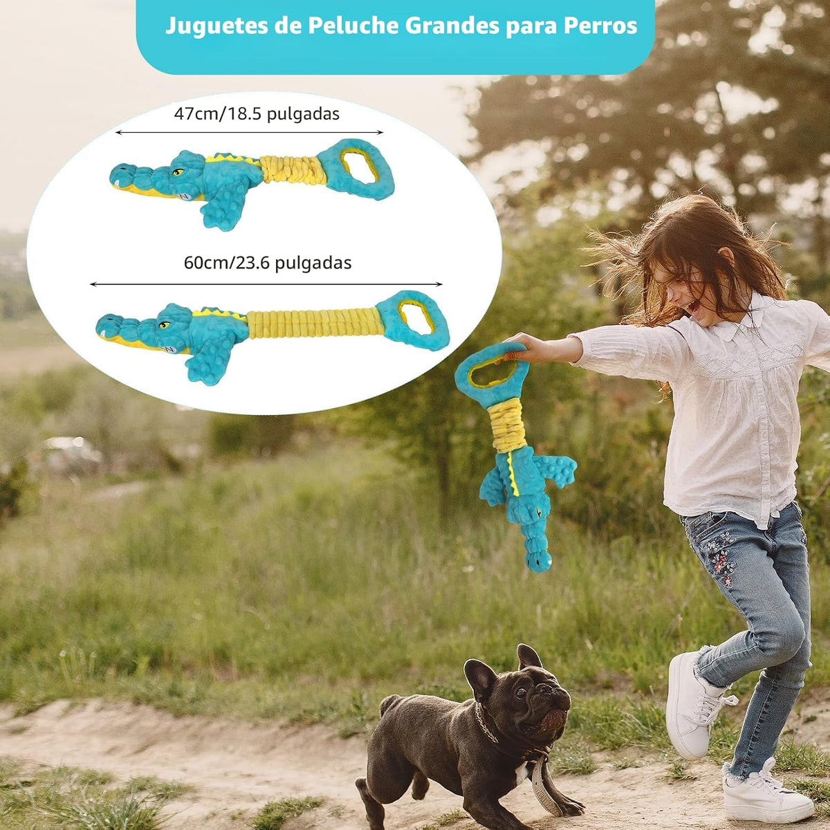 Juguetes para perros Lindo juguete de aligátor para perros, juguete...