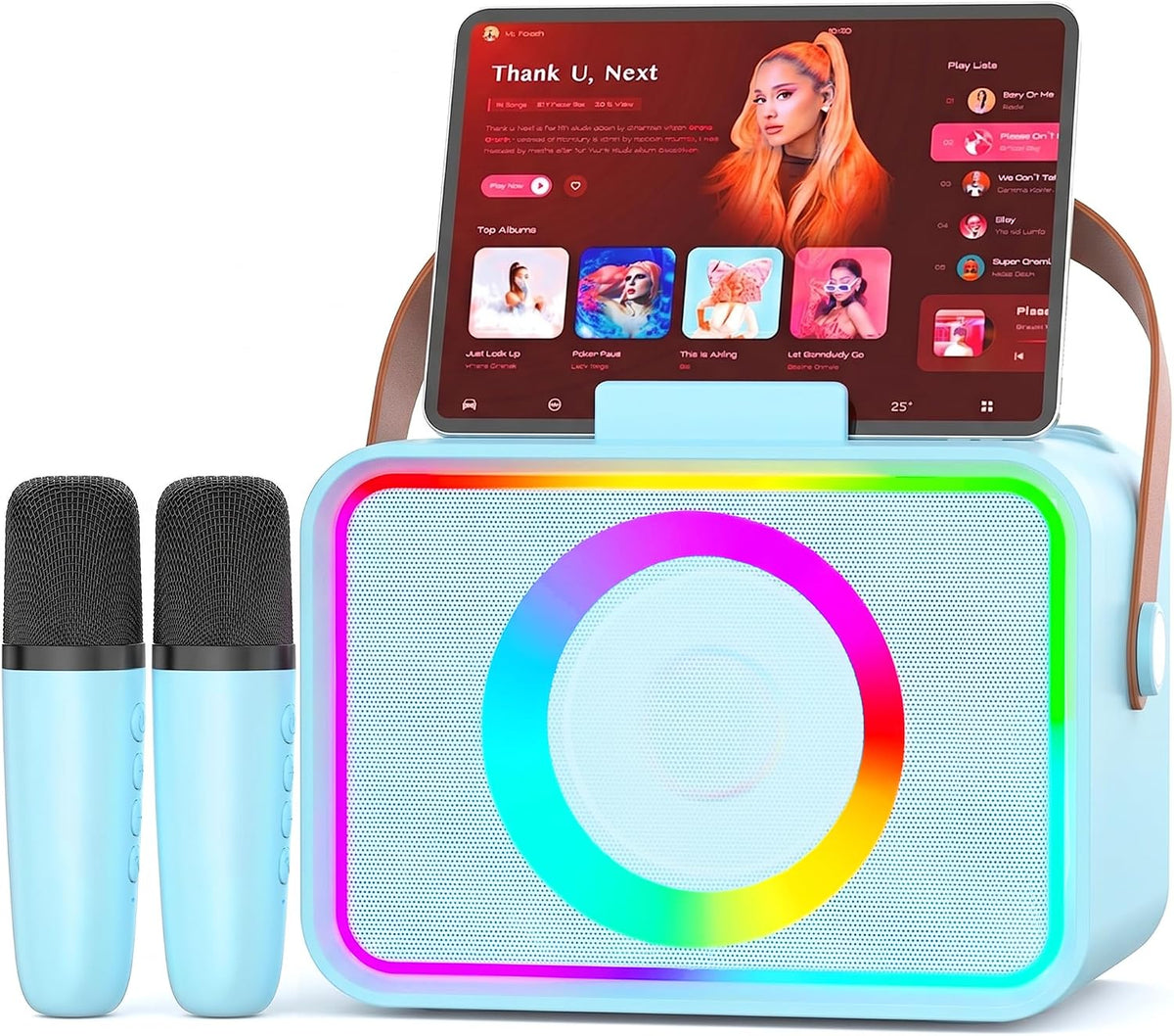 Máquina de karaoke para niños y adultos, altavoz Bluetooth portátil...