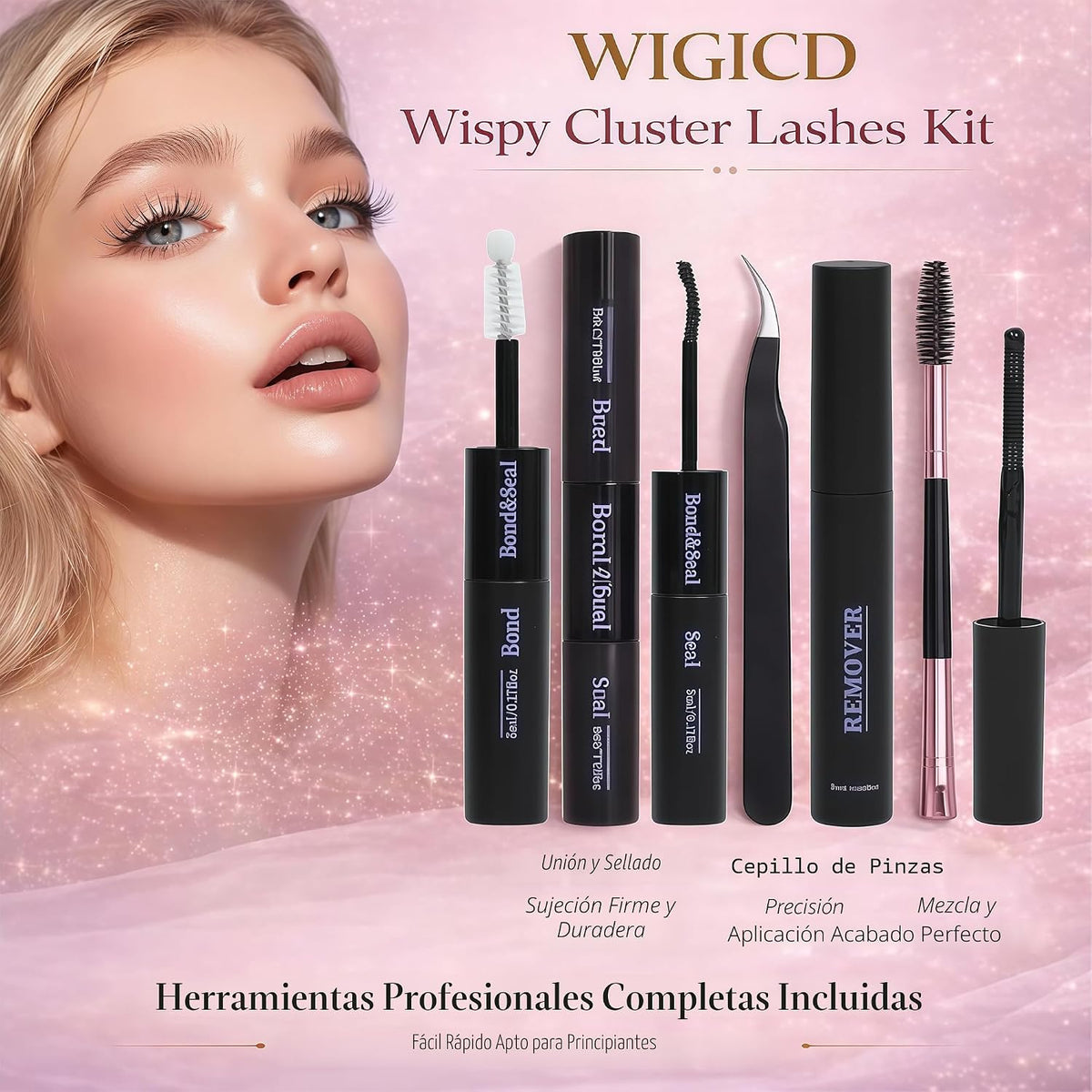 Kit de racimos de pestañas, kit de extensión de pestañas individual...