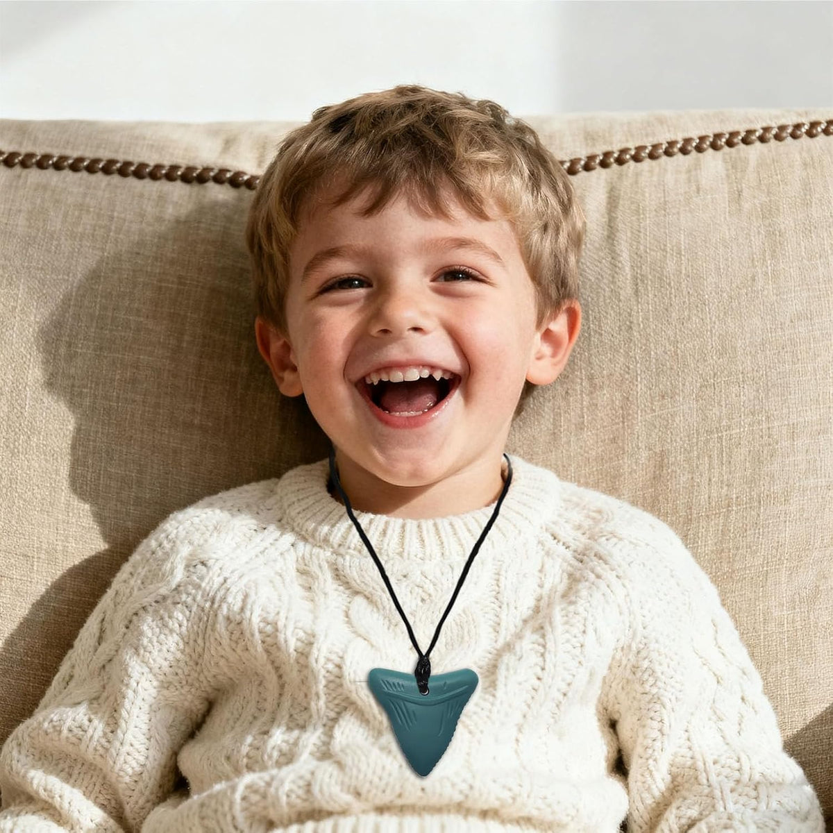 Collares masticables para niños sensoriales, 6 unidades, collares m...