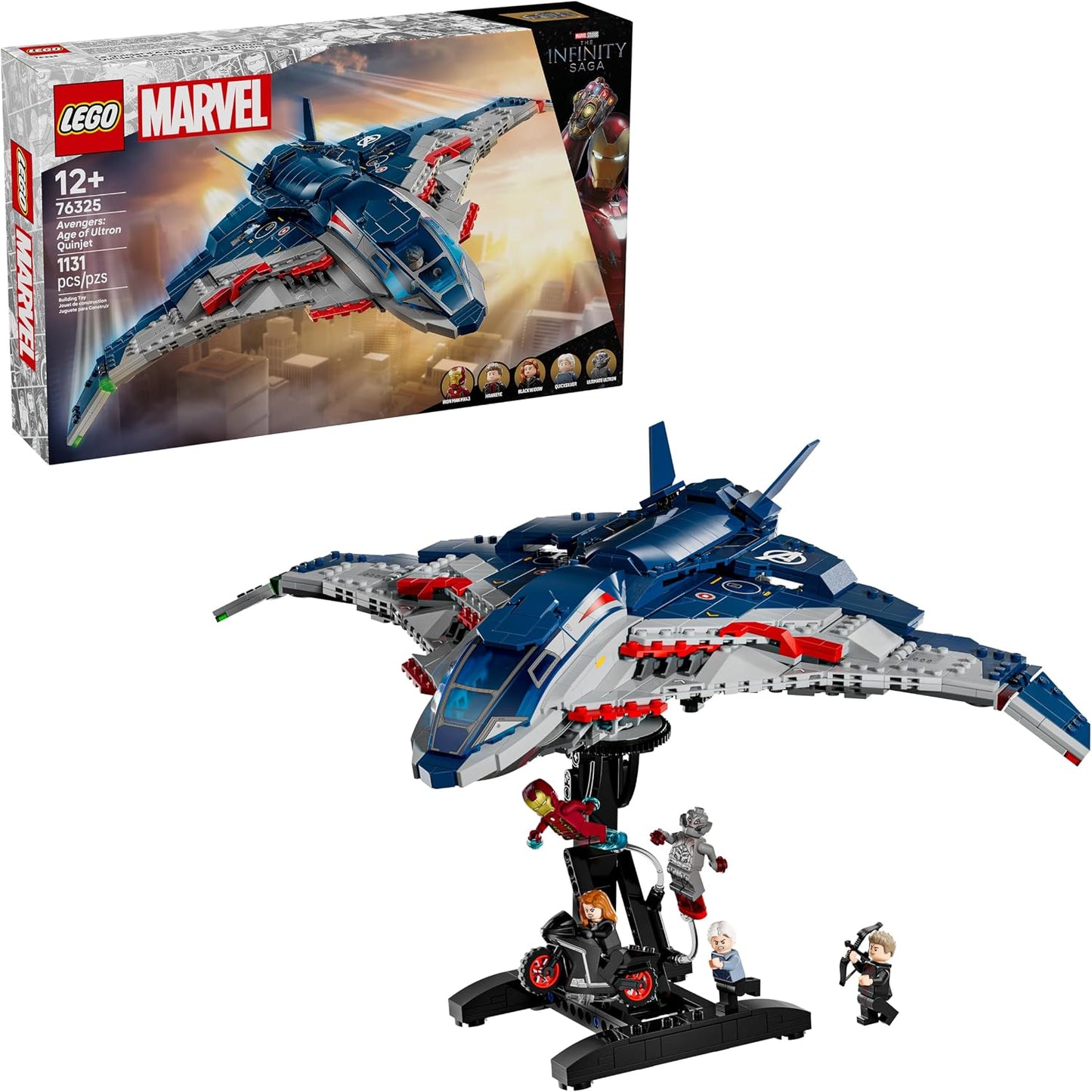 LEGO Marvel Avengers: Age of Ultron Quinjet - Juguete para niños y...