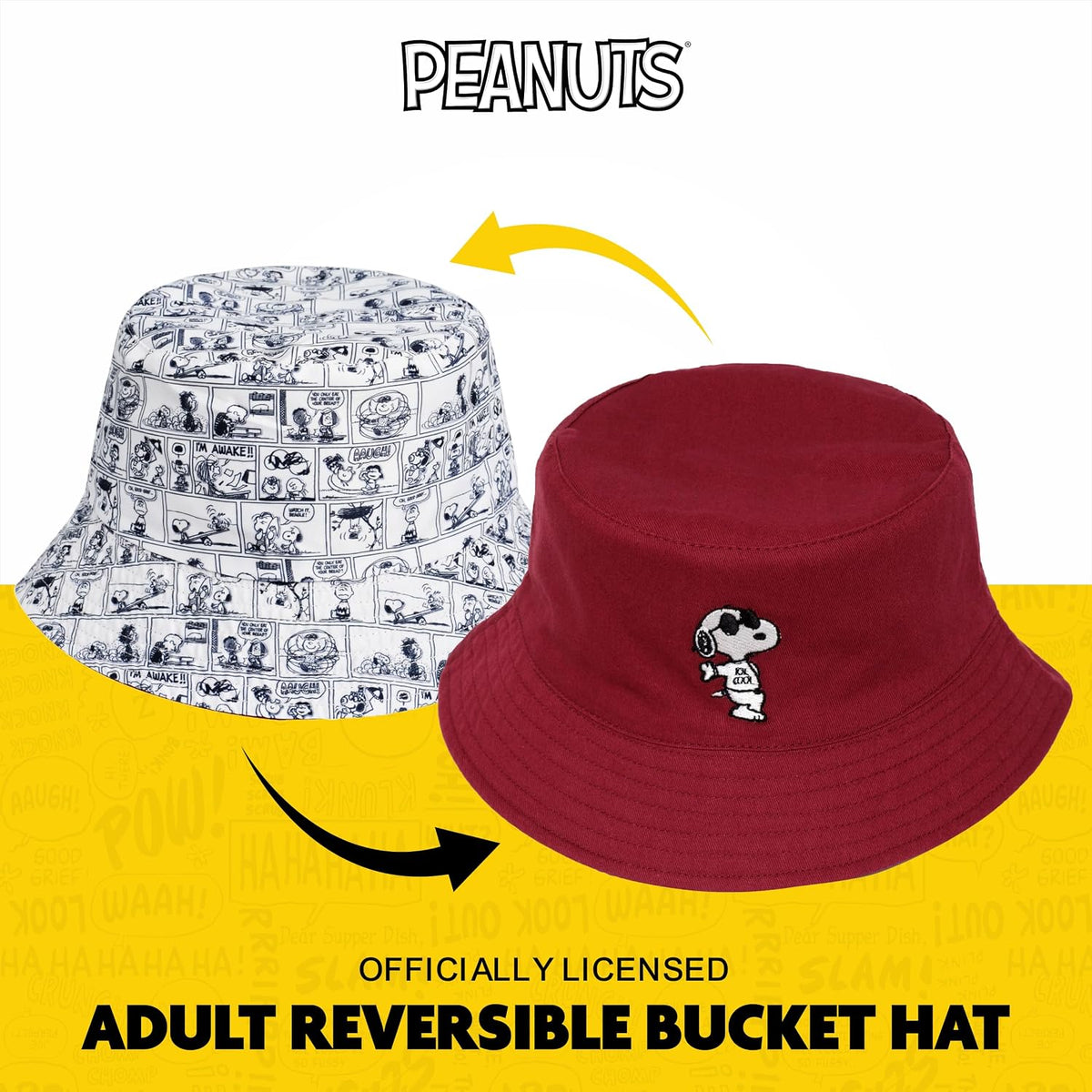 Concept One Peanuts Sleeping Snoopy - Gorro de mezclilla para adulto