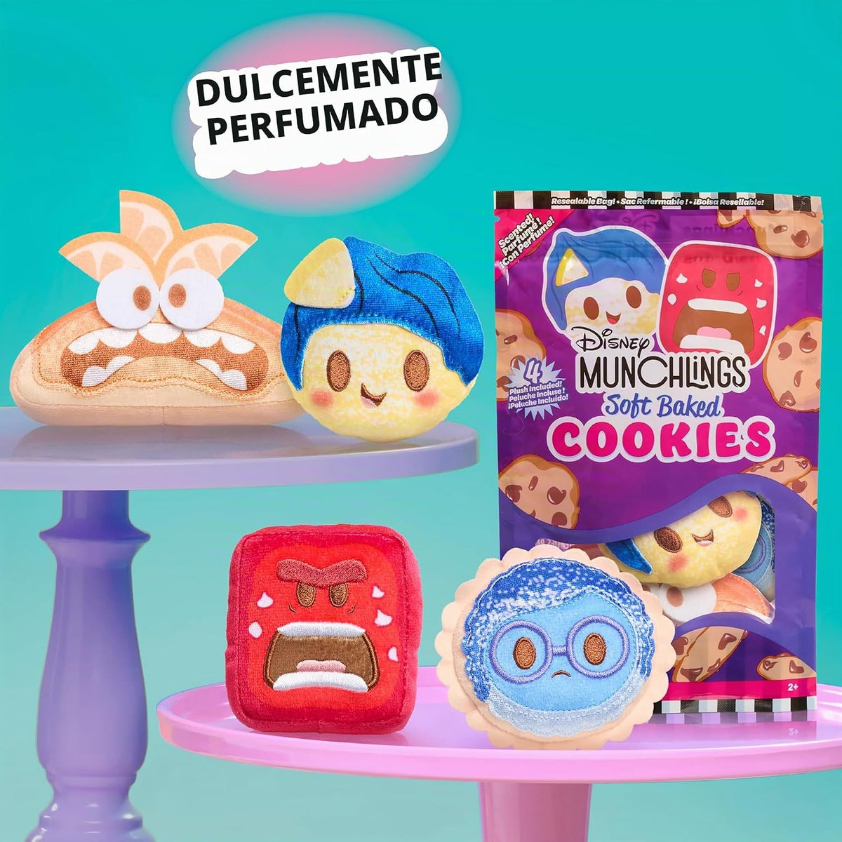 Disney Munchlings Paquete de Snacks de Peluche Galletas Gourmet, Pe...