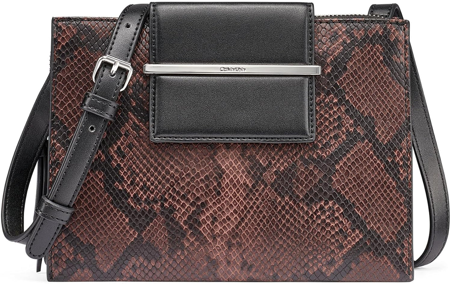 Calvin Klein Bandolera Sybil con triple compartimento para mujer