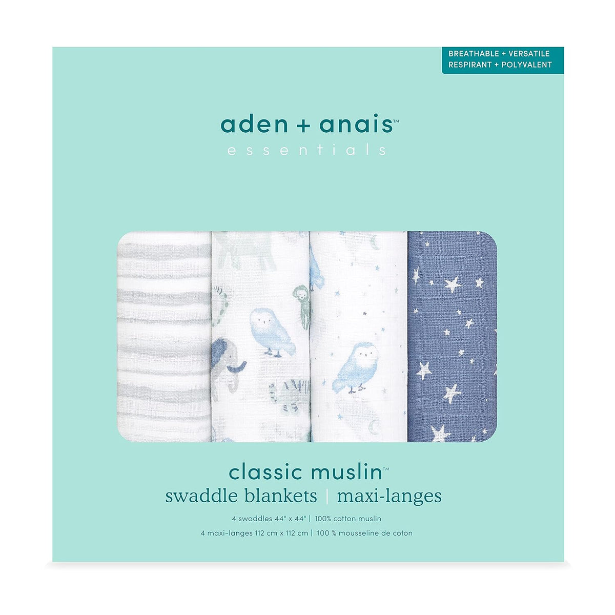 aden + anais Essentials Manta Envolvente, Mantas de Muselina Boutiq...