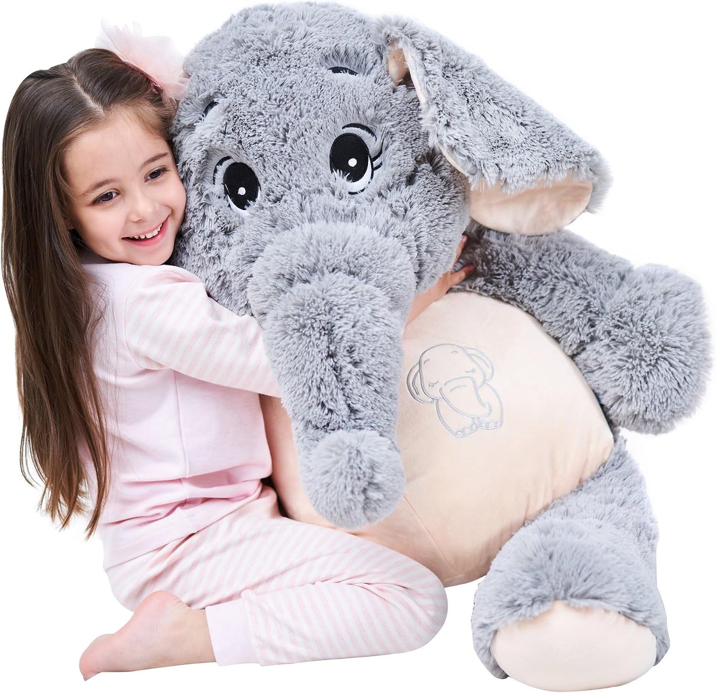 IKASA Animales de Peluche Gigantes de Elefante Juguetes Suaves Rega...