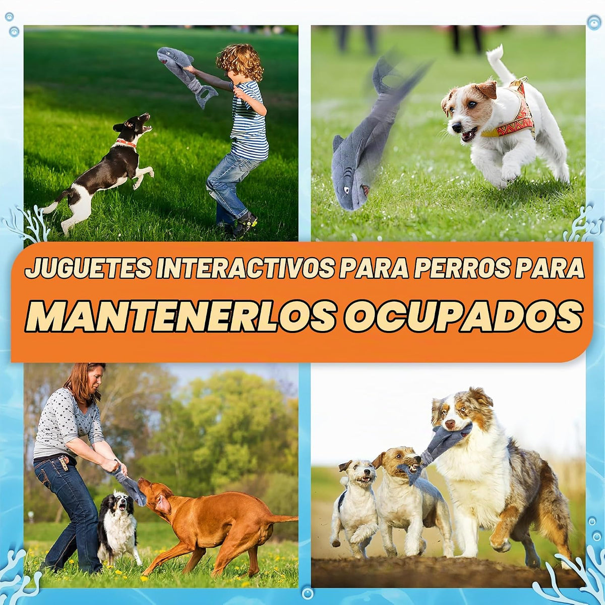 Juguetes para perros pequeños, juguetes resistentes y chirriantes p...