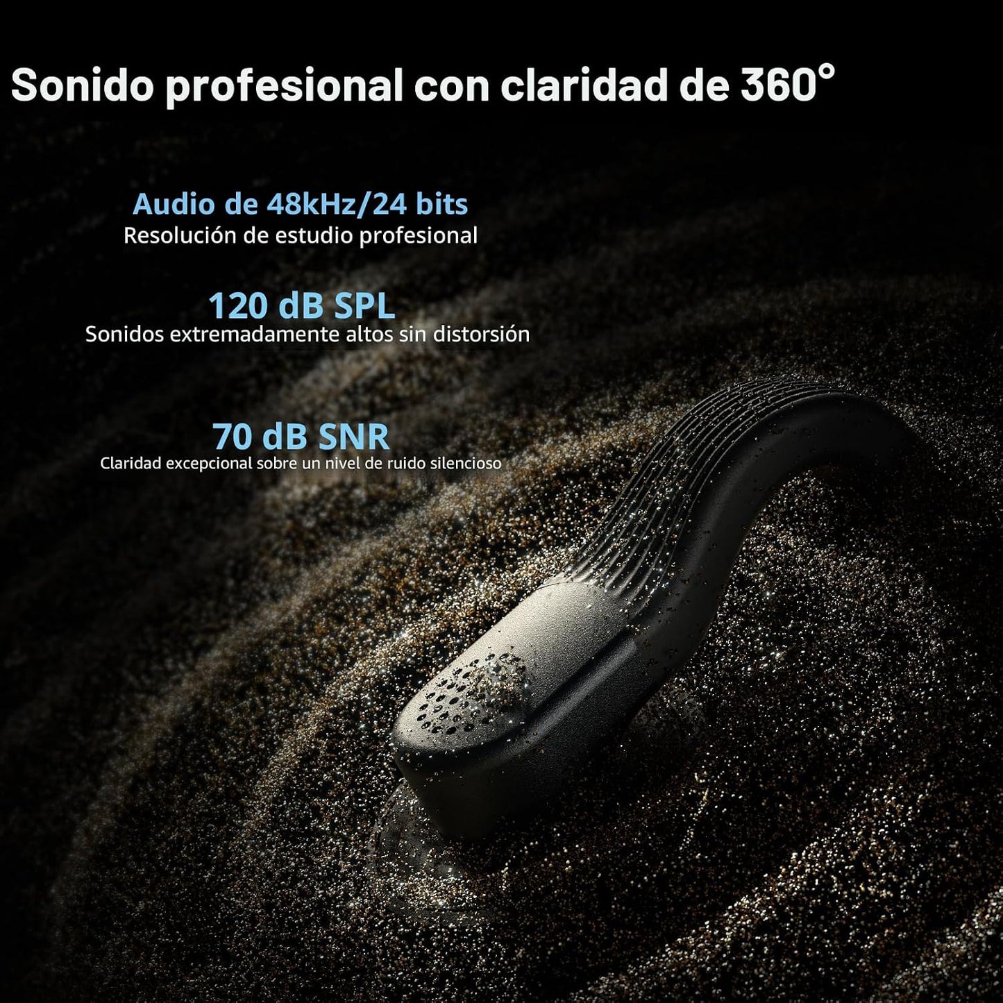 Micrófono inalámbrico SmallRig S70 (2 TX + 2 RX + estuche de carga)...