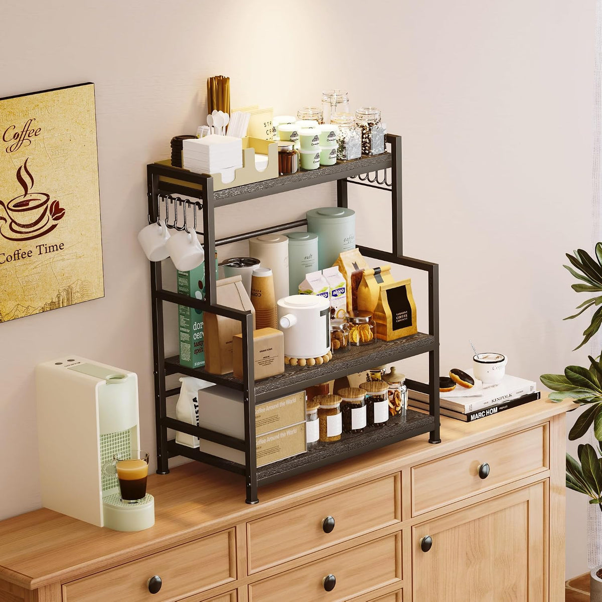 Organizador grande de encimera de cocina de 23.6" de ancho, org...