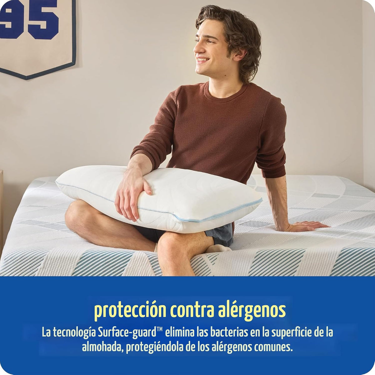 Sealy Dreamlife Almohada de espuma viscoelástica refrescante tamaño...
