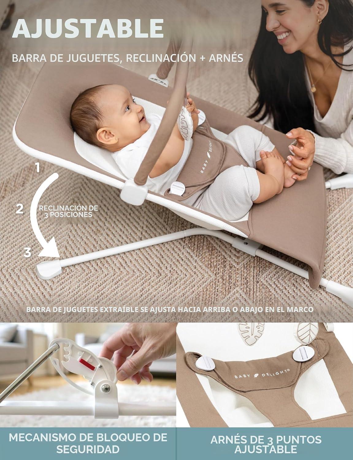 Hamaca orgánica Baby Delight Highland | Infantil | 0 \u2013 6 meses...