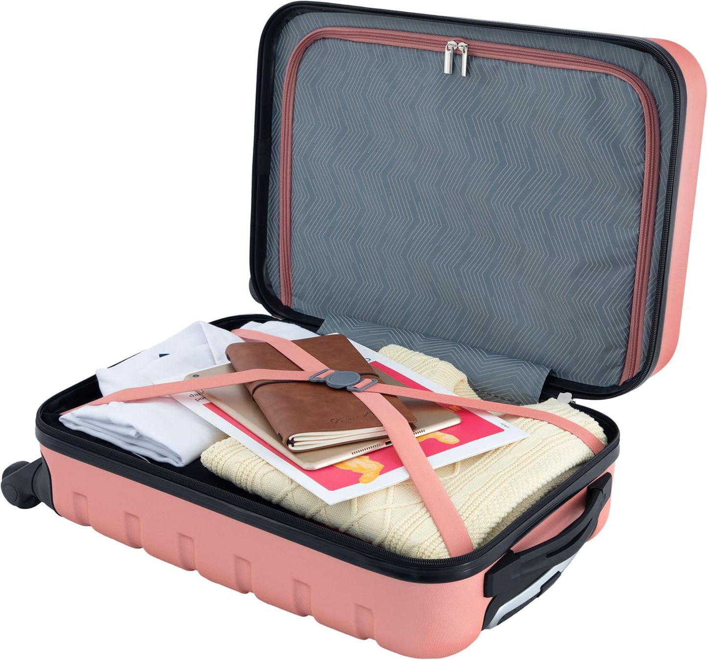 Travelers Club Harper - Equipaje, Oro rosa, Maleta de mano de 20 pulg.