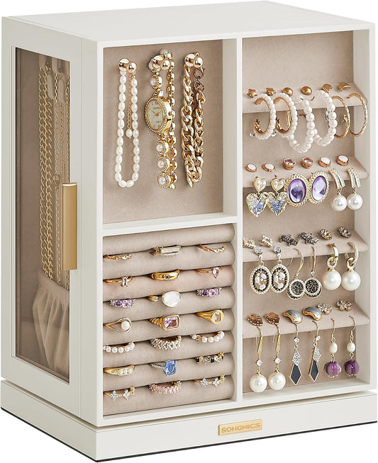 SONGMICS GISELLA Collection UJBC170W01 - Joyero organizador girator...