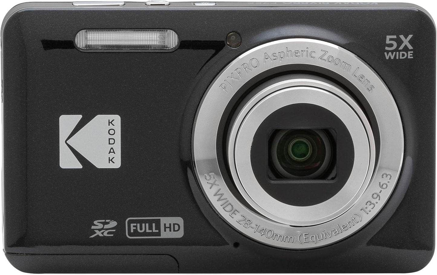 Kodak PIXPRO FZ55 - Cámara digital negra de 16 MP con zoom óptico 5...