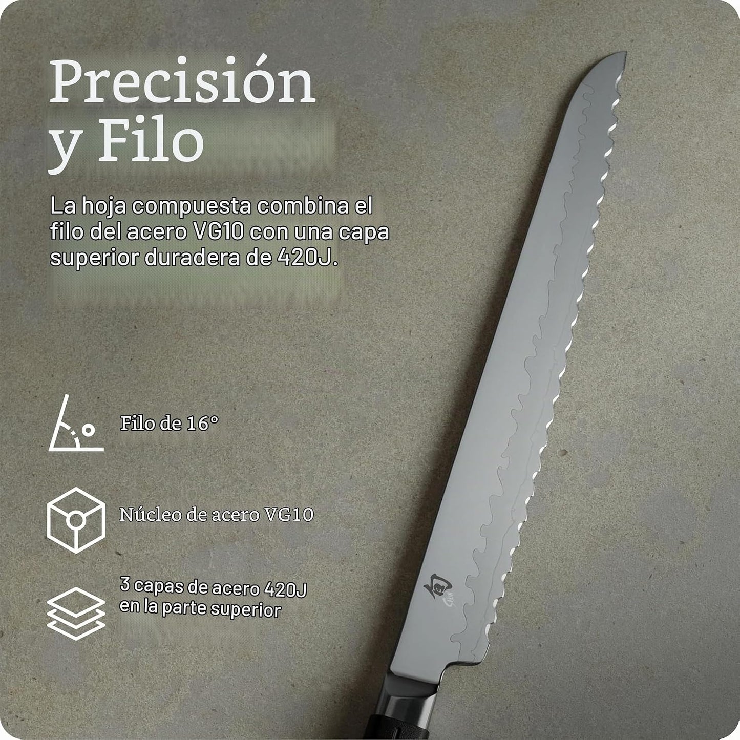 Shun Sora - Cuchillo para pelar, Pan, 9 pulgadas, Metálico | Cuchil...