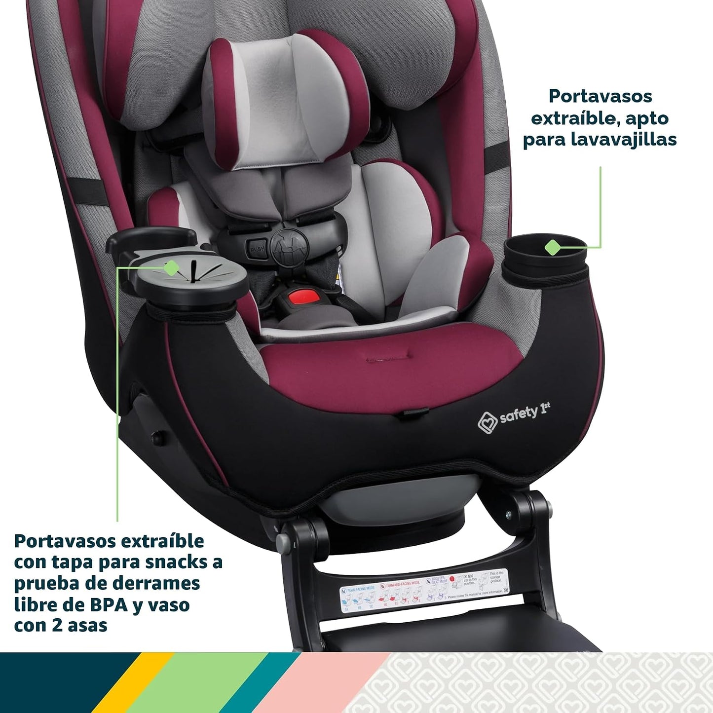 Safety 1st Grow and Go Extend 'n Ride LX - Asiento convertible...