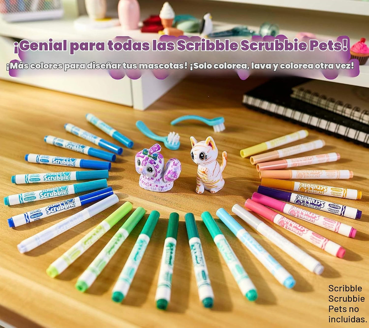 Crayola Scribble Scrubbie Pets - Juego de recambio y expansión de m...