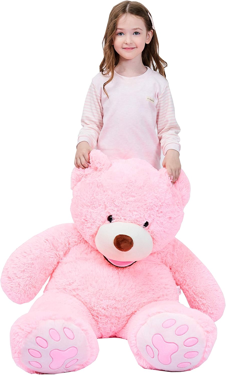 IKASA - Oso de peluche gigante, animales de juguete (Rosa, 39 pulga...