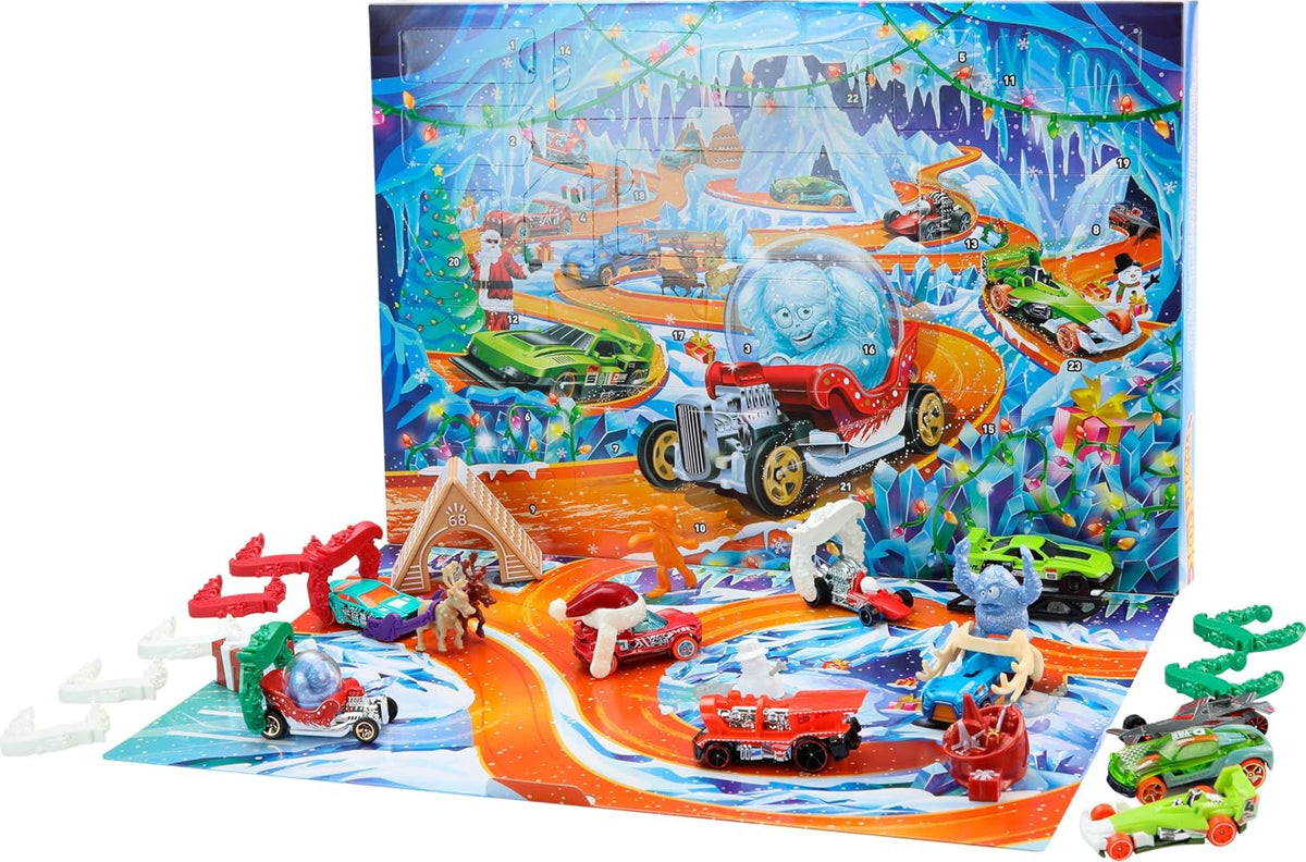 Hot Wheels Juego de autos de juguete y juego, calendario de Advient...