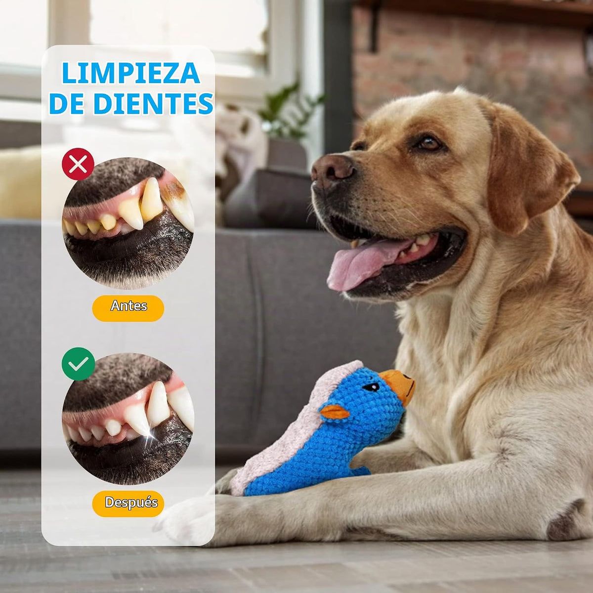 IOKHEIRA - Juguetes de peluche para perros para masticadores agresi...