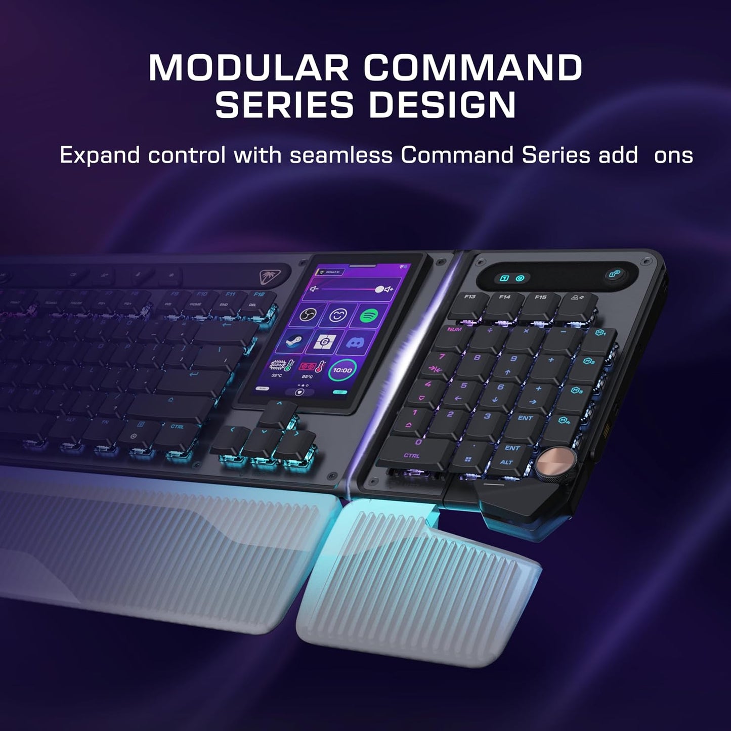 Turtle Beach Command Series KB7 TKL - Teclado para juegos con cable...