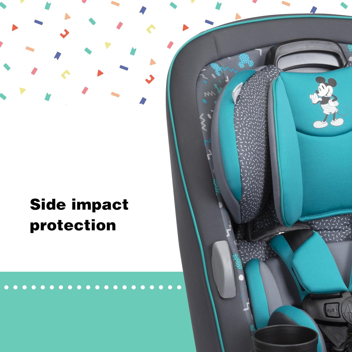 Asiento de coche convertible Disney Grow and Go, orientado hacia at...