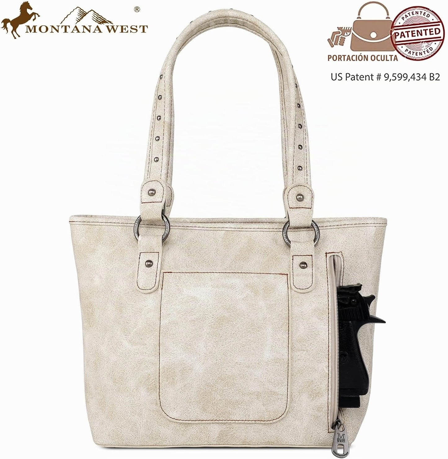 Montana West - Bolso tote de colección espiritual estilo western pa...