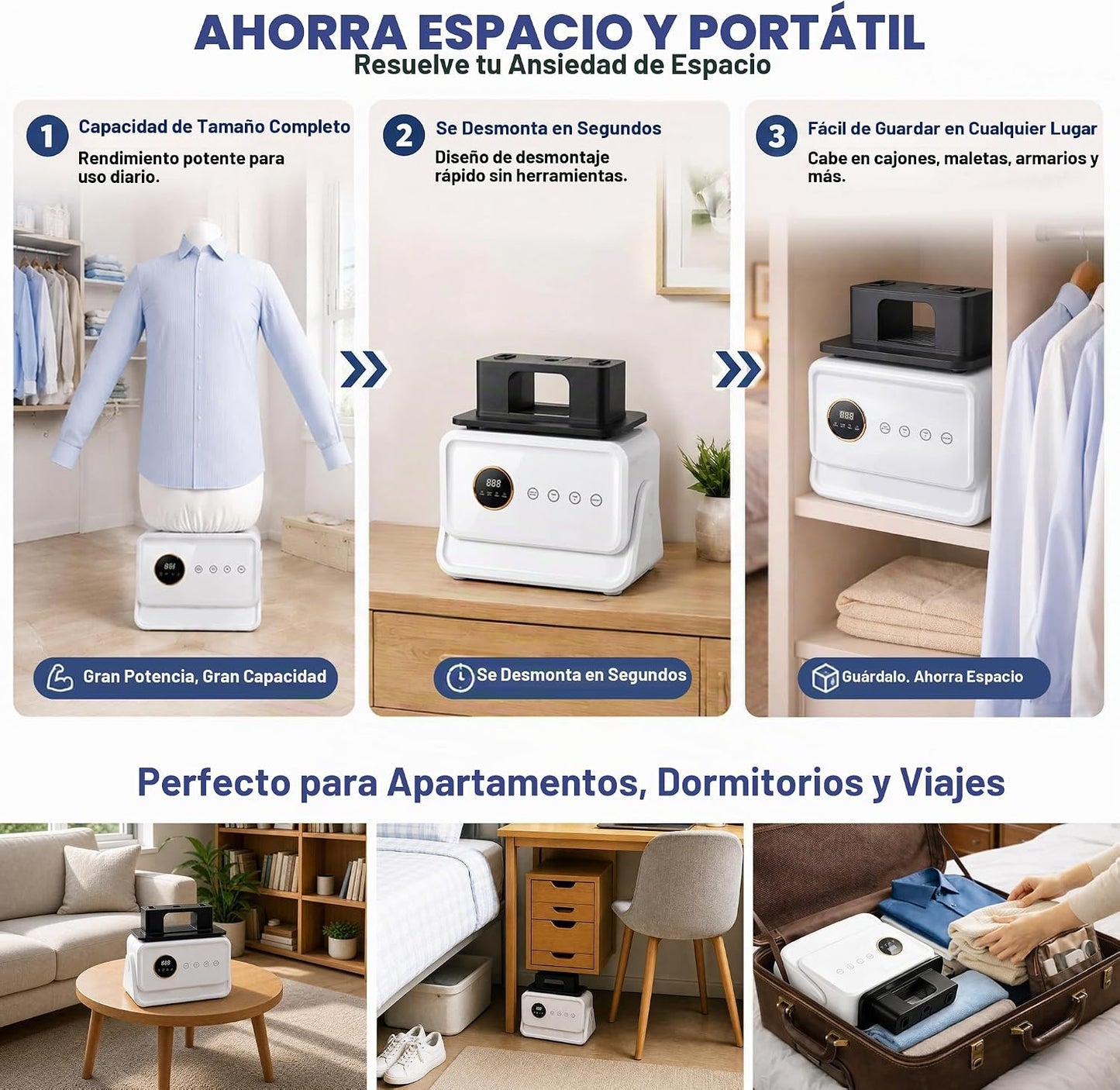 Airoflux - Máquina de planchar automática, removedor de arrugas por...