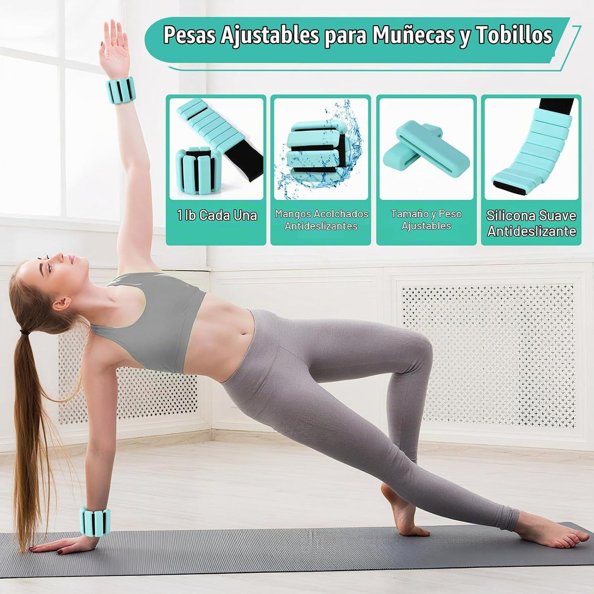 Muuruu Equipo de kit de Pilates, anillo y pelota de Pilates para mu...